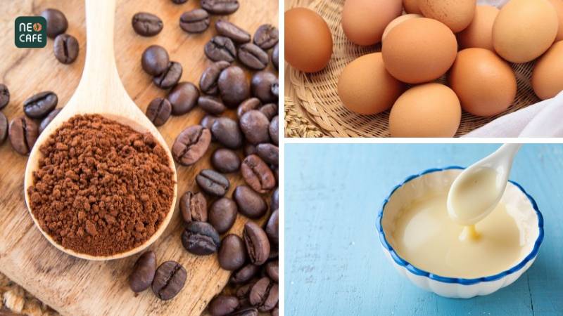 Nguyên liệu cách làm cafe trứng không bị tanh